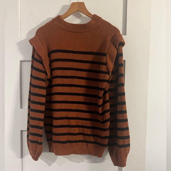 Orange Striped Sweater - Picture 2 of 2
